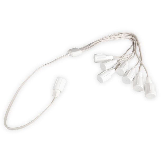 Coaxial Flex 8 Way Connector - White