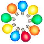 RetroGlo® Multi Color Satin G40 Globe Bulbs 25 Pack