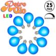 RetroGlo® Blue Satin G40 Globe Bulbs 25 Pack