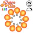 RetroGlo® Orange Satin G40 Globe Bulbs 25 Pack