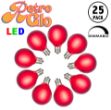 RetroGlo® Red Satin G40 Globe Bulbs 25 Pack