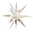 24" LED Moravian Star - Silver Metallic