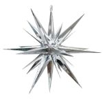 24" LED Moravian Star - Silver Metallic