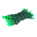 M5 50 LED Green 6" Spacing Green Wire