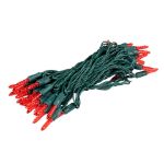 M5 50 LED Red 6" Spacing Green Wire