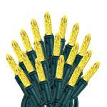 M5 50 LED Yellow 6" Spacing Green Wire