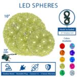 50 Twinkle LED 6" Sphere Pure White