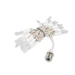 25 LED C9 Icicle Drop White Wire - Warm White