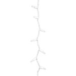 25 LED C9 Icicle Drop White Wire - Pure White