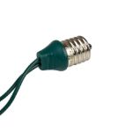 25 LED C9 Icicle Drop Green Wire - Warm White