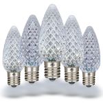 PeakPro Twinkle Pure White C9 LED Replacement Bulbs 25 Pack