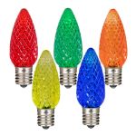 PeakPro Twinkle Multi/Assorted C9 LED Replacement Bulbs 25 Pack