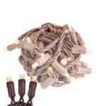 Coaxial 50 LED Old Color Warm White (19WW) 4" Spacing Brown Wire