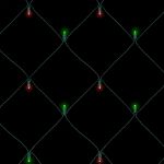 Red & Green LED Net Lights 4x6 Green Wire