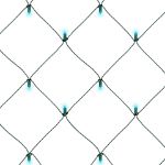Teal LED Net Lights 4x6 Green Wire
