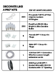 C9 Decorate Like a Pro® Kit - 250' LED Diamond Faceted Pure White White Wire w/12" Bulb Spacing