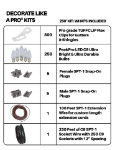 C9 Decorate Like a Pro® Kit - 250' LED Diamond Faceted Pure White Brown Wire w/12" Bulb Spacing