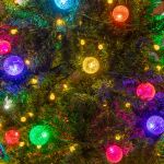 G12 50 LED Warm White 6" Spacing Green Wire