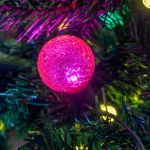 Modern Multi Color Diamond Faceted LED G40 Globe Bulbs - 25pk