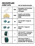 C9 Decorate Like a Pro® Kit - 500' LED Diamond Faceted Warm White Green Wire w/12" Bulb Spacing