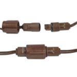Coaxial 50 LED Old Color Warm White (19WW) 4" Spacing Brown Wire