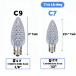 PeakPro Twinkle Red C7 LED Replacement Bulbs 25 Pack