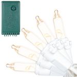RetroGlo® Clear Multi Function Chasing Christmas Lights White Wire