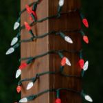 Coaxial Red/Pure White 70 LED C6 Strawberry Mini Lights Commercial Grade on Green Wire