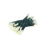 Coaxial *NEW* TrueTwinkle® Warm White 70 LED C6 Strawberry Mini Lights Commercial Grade on Green Wire