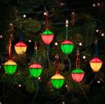 Traditional Classic Bubble Light Set 12 Lamps Red/Blue/Teal/Yellow