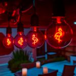 LED Flamingo Decorative Filament G80 Medium Base Glass Bulb  - 1pk