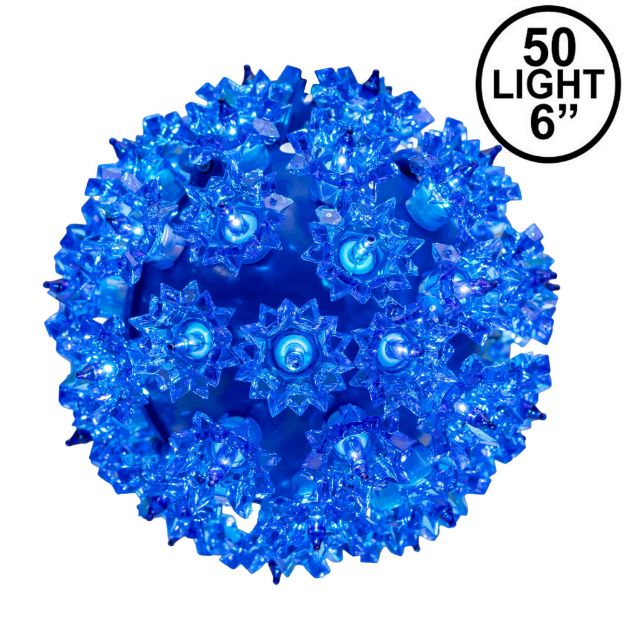 Blue 50 Light Mini Starlight Sphere 6"