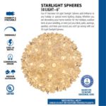 Pink 50 Light Mini Starlight Sphere 6"