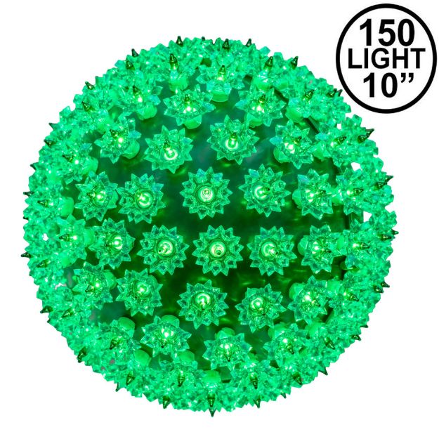 Green 150 Light Starlight Sphere 10"