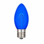 Blue C9 U-Shaped LED Plastic Flex Filament Replacement Bulbs 25 Pack 