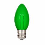 Green C9 U-Shaped LED Plastic Flex Filament Replacement Bulbs 25 Pack 