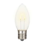 Warm White C9 U-Shaped LED Plastic Flex Filament Replacement Bulbs 25 Pack 