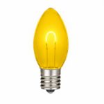 Yellow C9 U-Shaped LED Plastic Flex Filament Replacement Bulbs 25 Pack 